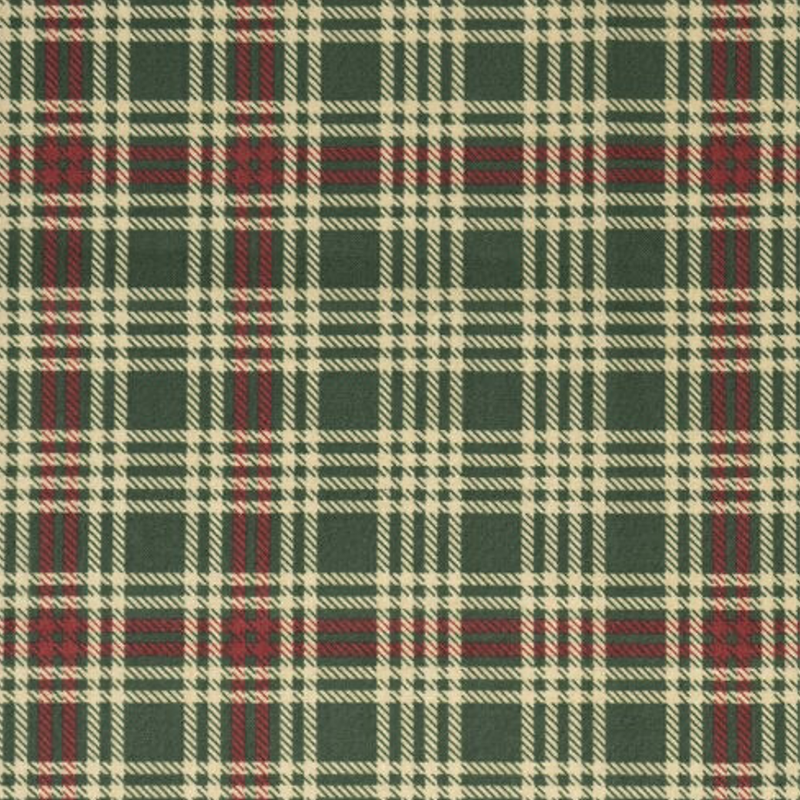 Green & Red Quilt Cotton Fabric